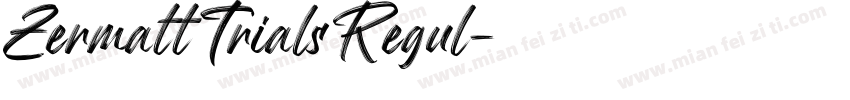 Zermatt Trials Regul字体转换